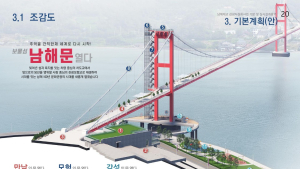 남해군, 남해대교 실시설계 용역중간 보고회 개최