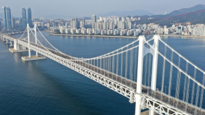광안대교 위를 달린다... 부산바다마라톤대회 개최