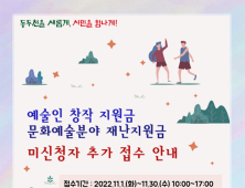 동두천시, 문화예술분야 재난지원금 추가 접수