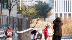 험난한 겨울왕국 등굣길