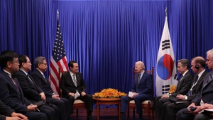 바이든 “한미 합동 핵훈련 논의 중 아냐”…尹대통령 발언 부인