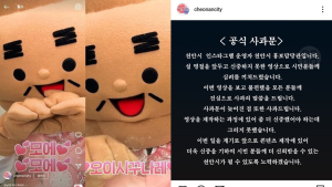 설 인사 영상에 일본어 밈… 천안시, 결국 사과