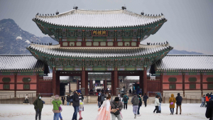 경복궁에서 즐기는 설경