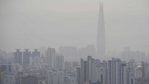 중국발 '황사 습격' 뿌옇게 변한 서울도심