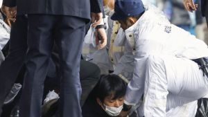 기시다 총리 연설 직전 폭발물 투척… 용의자는 24세 남성