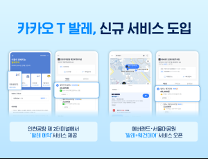 카카오 T 발레, 인천공항2터미널서 예약 서비스 시작