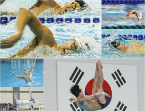 수영 대표팀, 메달을 향한 질주 