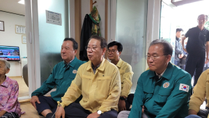 충북 괴산 찾은 국민의힘 “특별재난지역 선포해야”