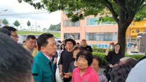 공주 찾은 김기현 “특별재난지역 노력할 것”