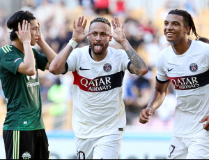 ‘역시 월클’ 네이마르 선제골…PSG, 전북 1대 0 리드한 채 전반 종료