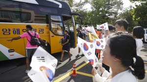 잼버리 대원 환영하는 여의도순복음교회 선도들