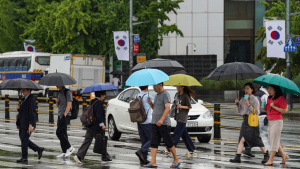 가을비 내리는 서울