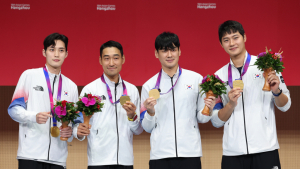 아시아엔 적수가 없다…‘어펜저스’ 남자 사브르, 단체전 3연패 위업