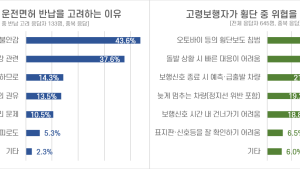“교통사고 불안감” 고령운전자 10명 중 3명 면허 반납 고려