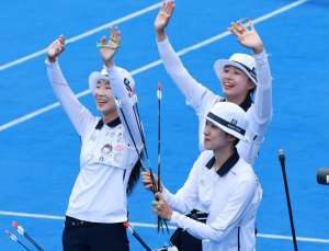 적수가 없다 ··· 여자 양궁 리커브, 中 꺾고 7연패