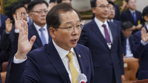 선서하는 조승환 해양수산부 장관