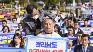 전라남도 의과대학 유치 촉구 삭발식
