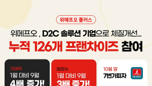 위메프오, 64개 프랜차이즈 자사앱 개발