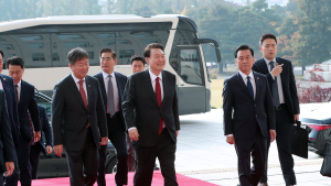 국회 도착한 윤석열 대통령