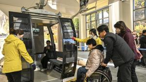 정선 가리왕산 케이블카, 교통약자 이용 '큰 호응'