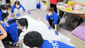 bhc그룹 해바라기 봉사단, 요양원서 봉사활동 진행