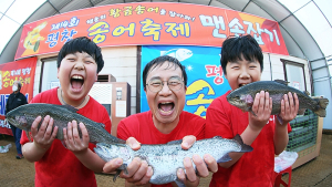 평창 송어축제 개막 일주일 연기…