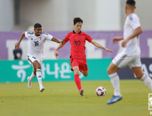‘이재성 중거리 선제골’ 한국, 이라크에 전반전 1대 0 리드
