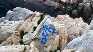 “가족 액운 막으려고”…울산 바위에 ‘바다남’ 낙서, 범인 잡혔다