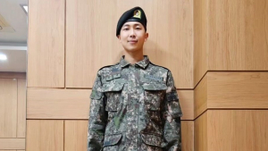 군대 간 BTS RM 근황 보니…군악대 복무