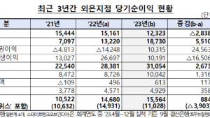 작년 외국은행 국내지점 순이익 1조5564억원…전년比 6%↑