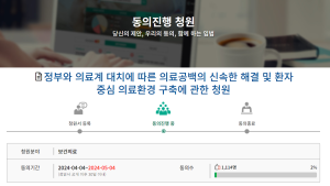 “의료공백, 국회가 중재 나서라” 환자단체, 입법 청원
