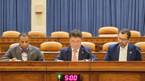 권순기 총장, 미국 의회 의사당 특별연설