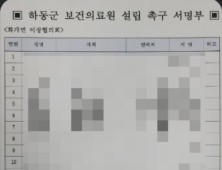 하동군이장지회, 보건의료원 건립 촉구...군민 92% 찬성 의회가 무시