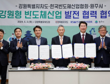 강원도‧한국반도체산업협회‧원주시, 반도체산업 발전 협약