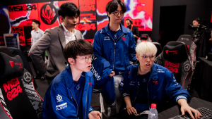 잘 큰 ‘페이커’ 공략 성공…BLG, T1에 1세트 선취 [MSI]