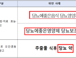 “영양제 한알로 혈당 조절”…부당광고 117건 적발