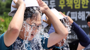 건설노조, ‘폭염지침 법제화 촉구' 기자회견