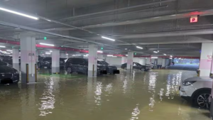 화성 신축아파트 지하주차장 물난리