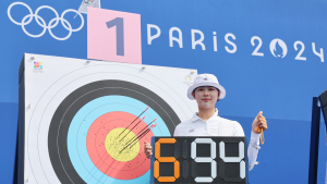 양궁 임시현, 파리올림픽 첫 경기서 694점으로 ‘세계신기록’