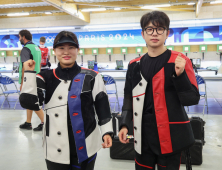 박하준·금지현, 사격 공기소총 혼성 10m 은메달 쾌거