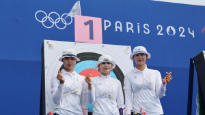 ‘전훈영 부진 극복’ 양궁 女단체, 대만 힘겹게 꺾고 4강행