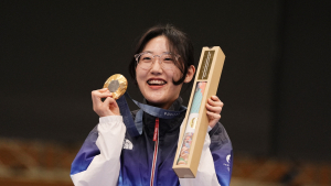 韓 사격, 또 일냈다…양지인, 사격 25m 권총 금메달