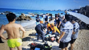주말 고성 가진해변서 60대 남성 물에 빠져 심정지