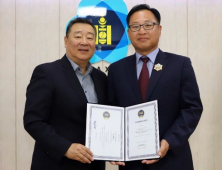 심장섭 KAIST 초빙교수, 몽골 최고 훈장 수훈