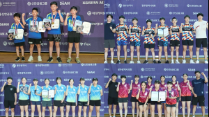 대전교육청, 대통령기 전국 탁구대회서 전종목 휩쓸어