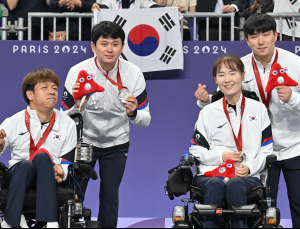 정호원-강선희, 파리 패럴림픽 보치아 페어 은메달 [쿠키포토]