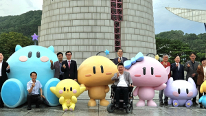 대전관광공사, 엑스포공원 꿈씨패밀리 조형물 제막