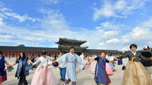 한복 세계화 포럼, '1000명 한복 입기' 플래시몹