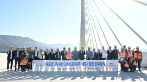 강수현 양주시장, 수도권제2순환고속도로(파주~양주) 공사 현장 점검 나서