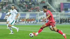 ‘오세훈 A매치 데뷔골’ 한국, 이라크전 전반 1-0 리드